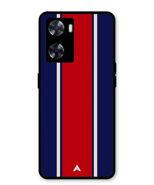 Stripe Pattern 15 Metal Back Cover Phone Case for Oppo K10
