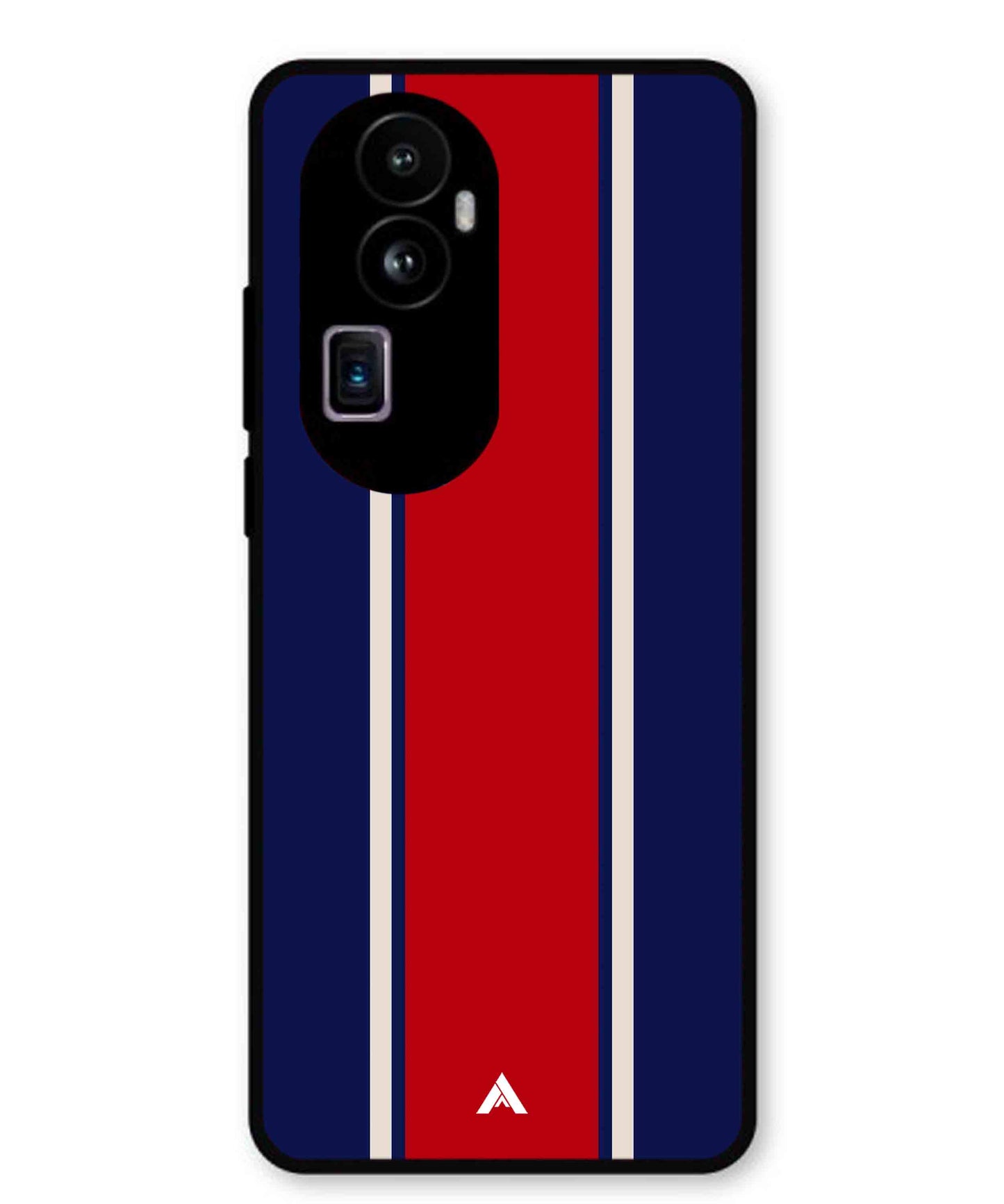 Stripe Pattern 15 Metal Back Cover Phone Case for Oppo Reno 10 Pro Plus