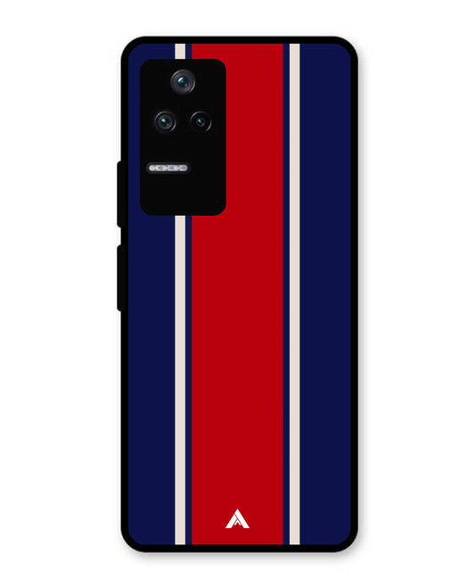 Stripe Pattern 15 Metal Back Cover Phone Case for Poco F4