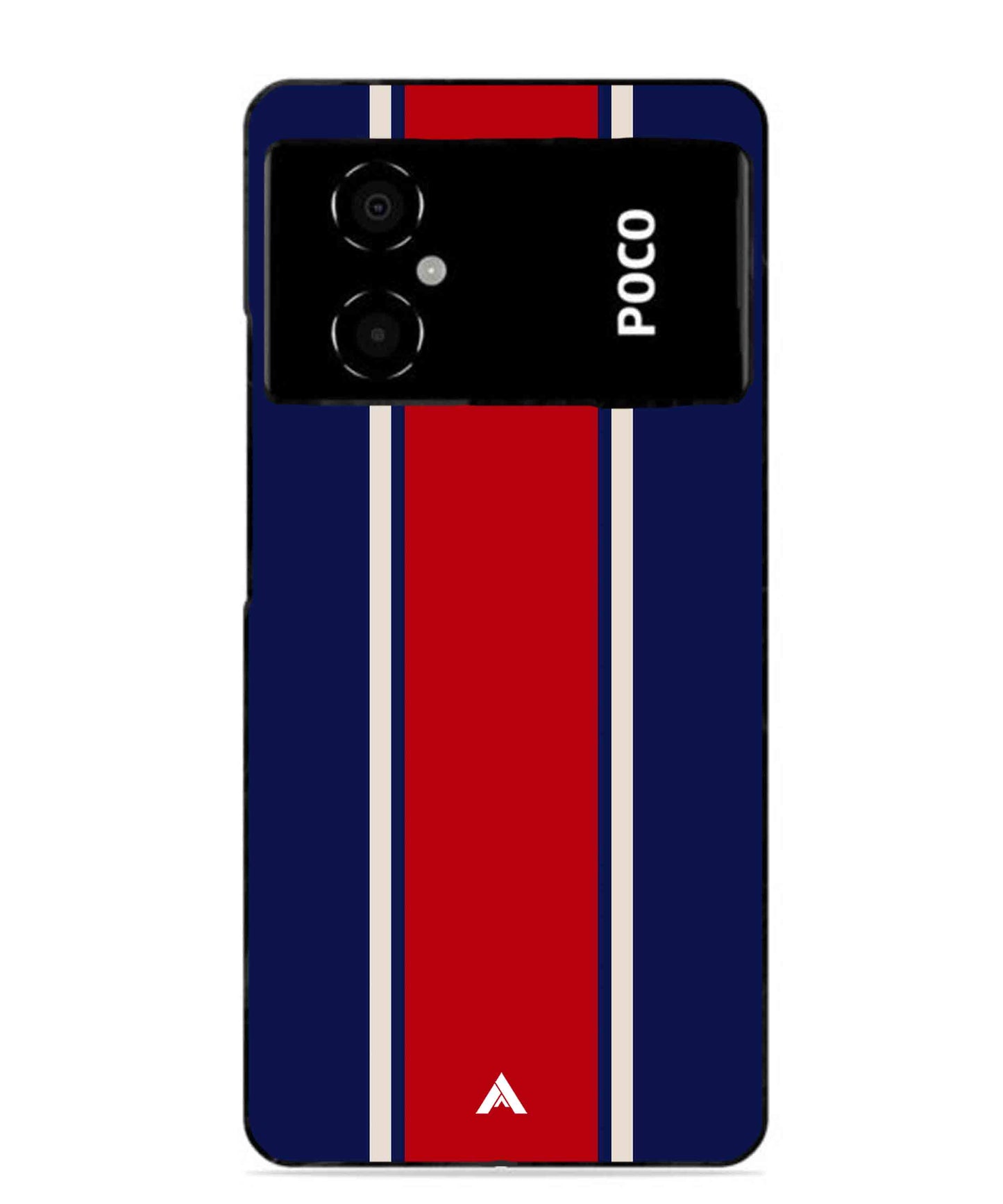 Stripe Pattern 15 Metal Back Cover Phone Case for Poco M4 5G