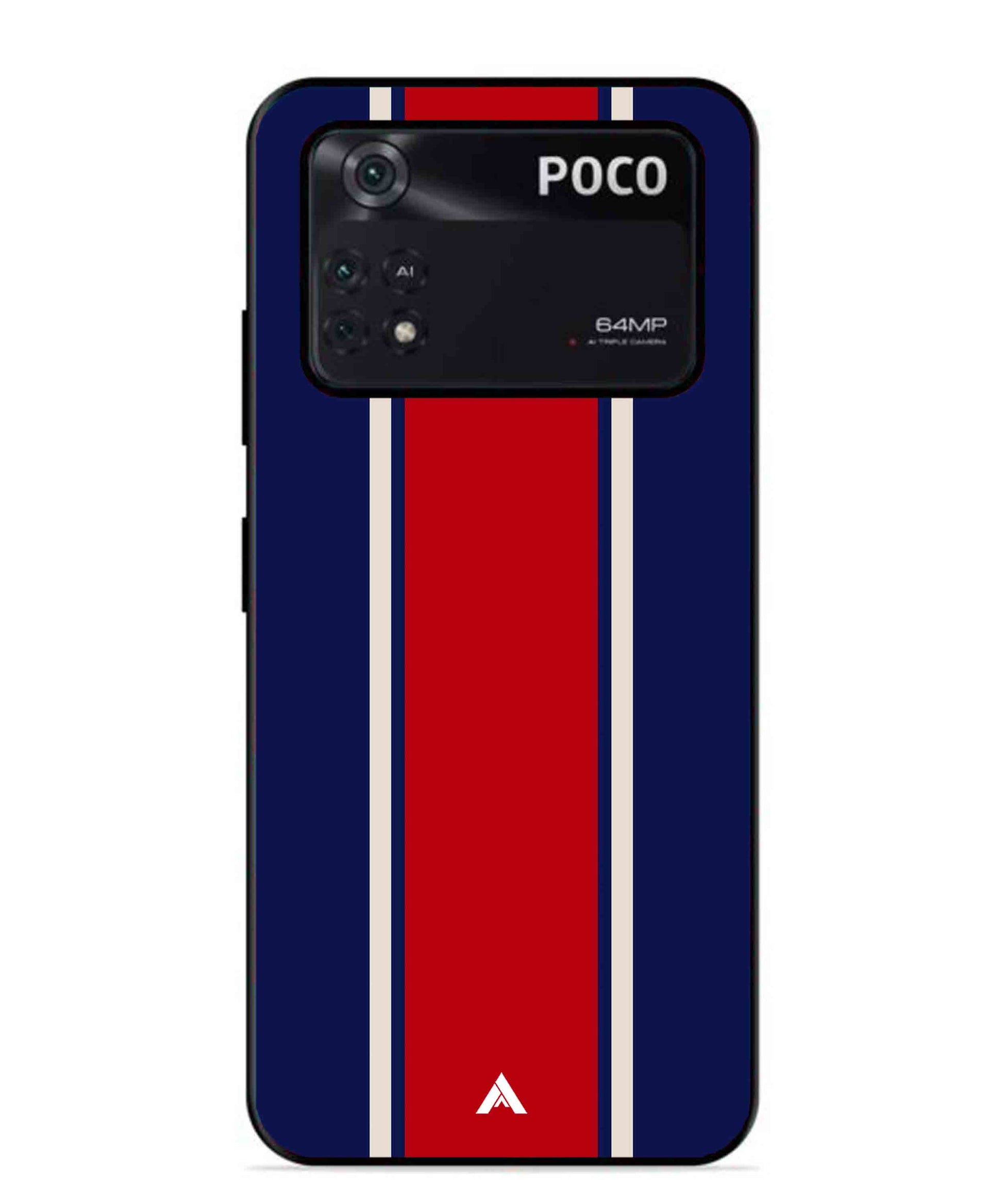 Stripe Pattern 15 Metal Back Cover Phone Case for Poco X4 Pro