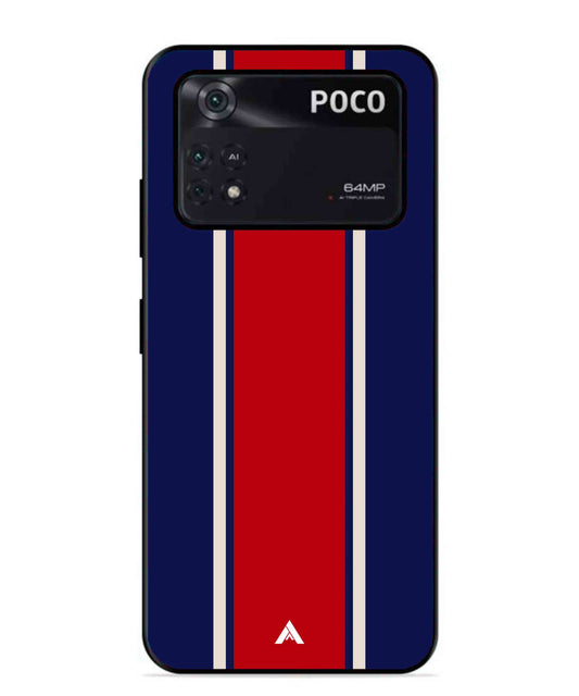 Stripe Pattern 15 Metal Back Cover Phone Case for Poco X4 Pro