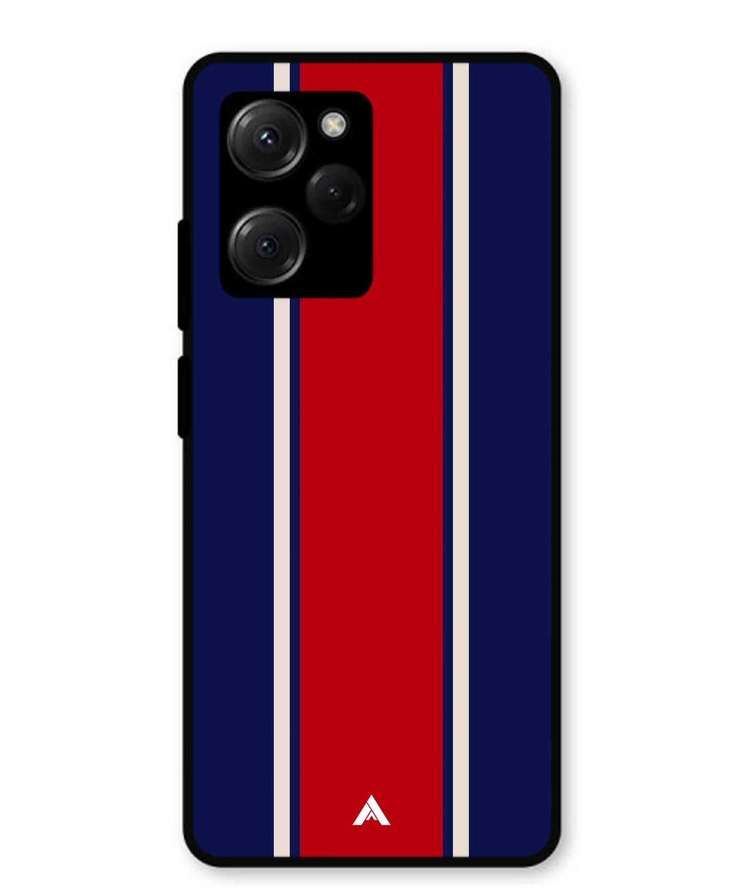 Stripe Pattern 15 Metal Back Cover Phone Case for Poco X5 Pro