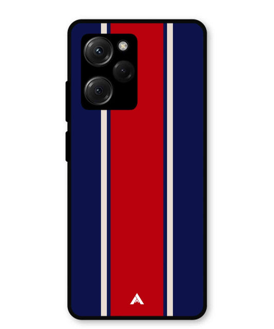 Stripe Pattern 15 Metal Back Cover Phone Case for Poco X5 Pro