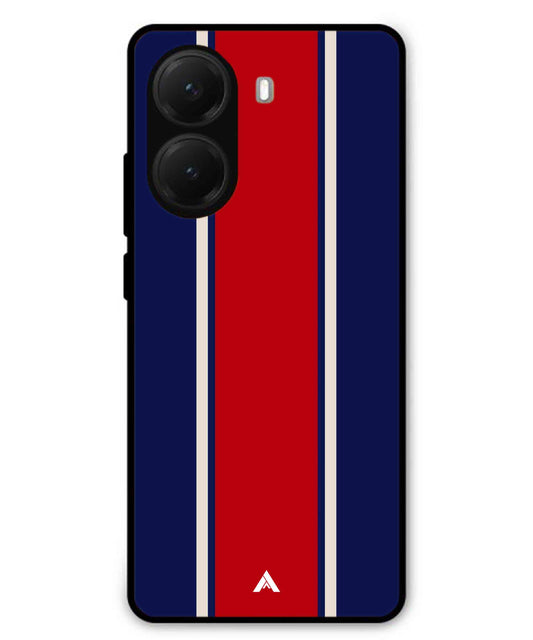Stripe Pattern 15 Metal Back Cover Phone Case for Poco X7 Pro