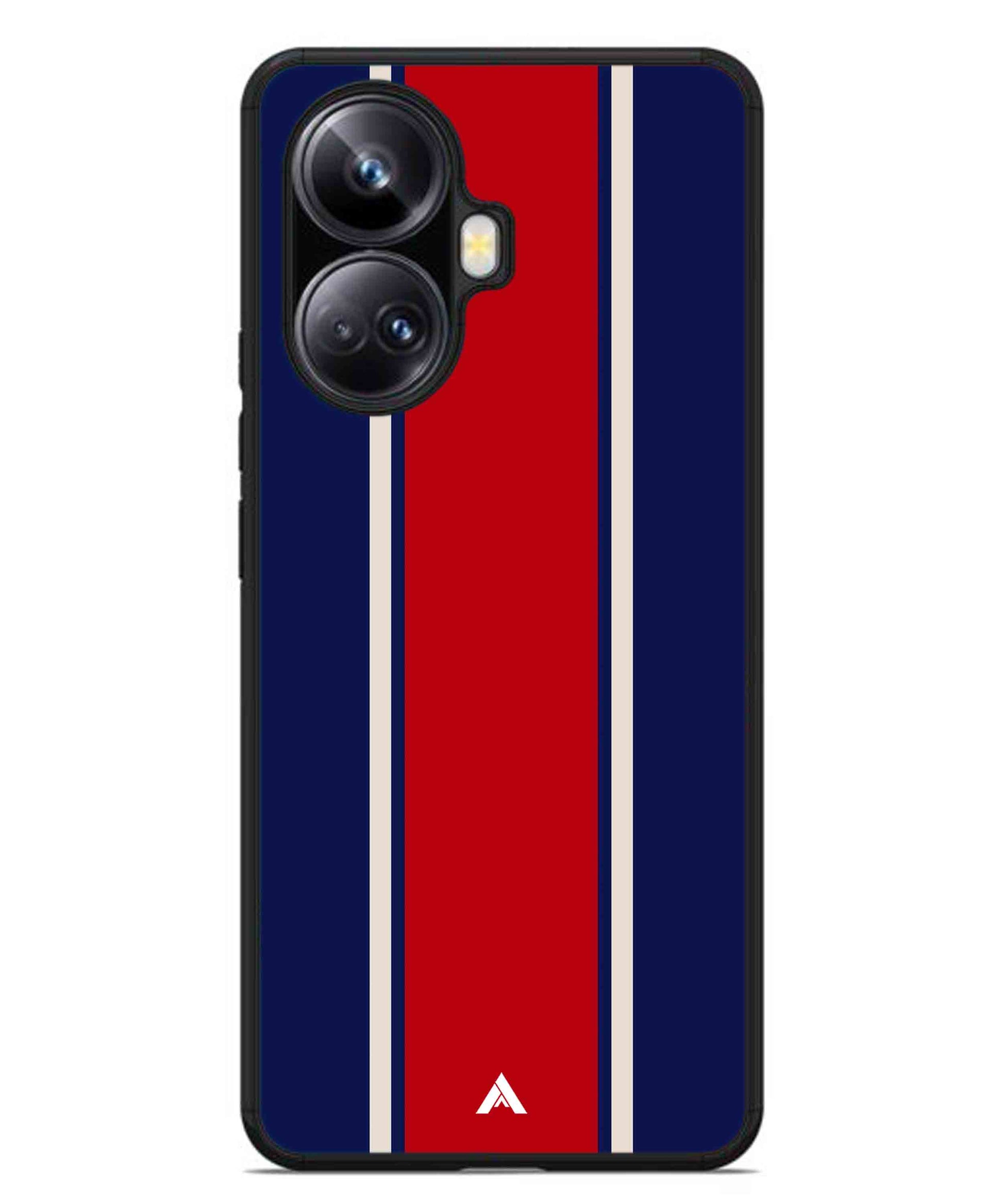 Stripe Pattern 15 Metal Back Cover Phone Case for Realme 10 Pro Plus