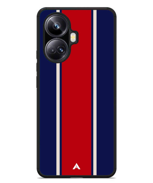 Stripe Pattern 15 Metal Back Cover Phone Case for Realme 10 Pro Plus