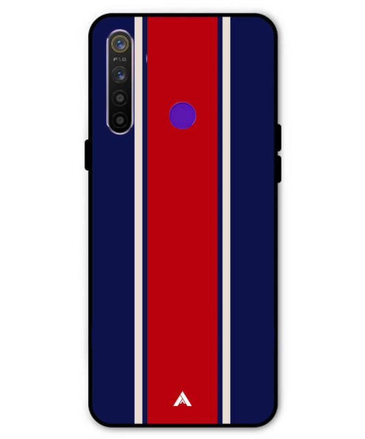 Stripe Pattern 15 Metal Back Cover Phone Case for Realme 5i