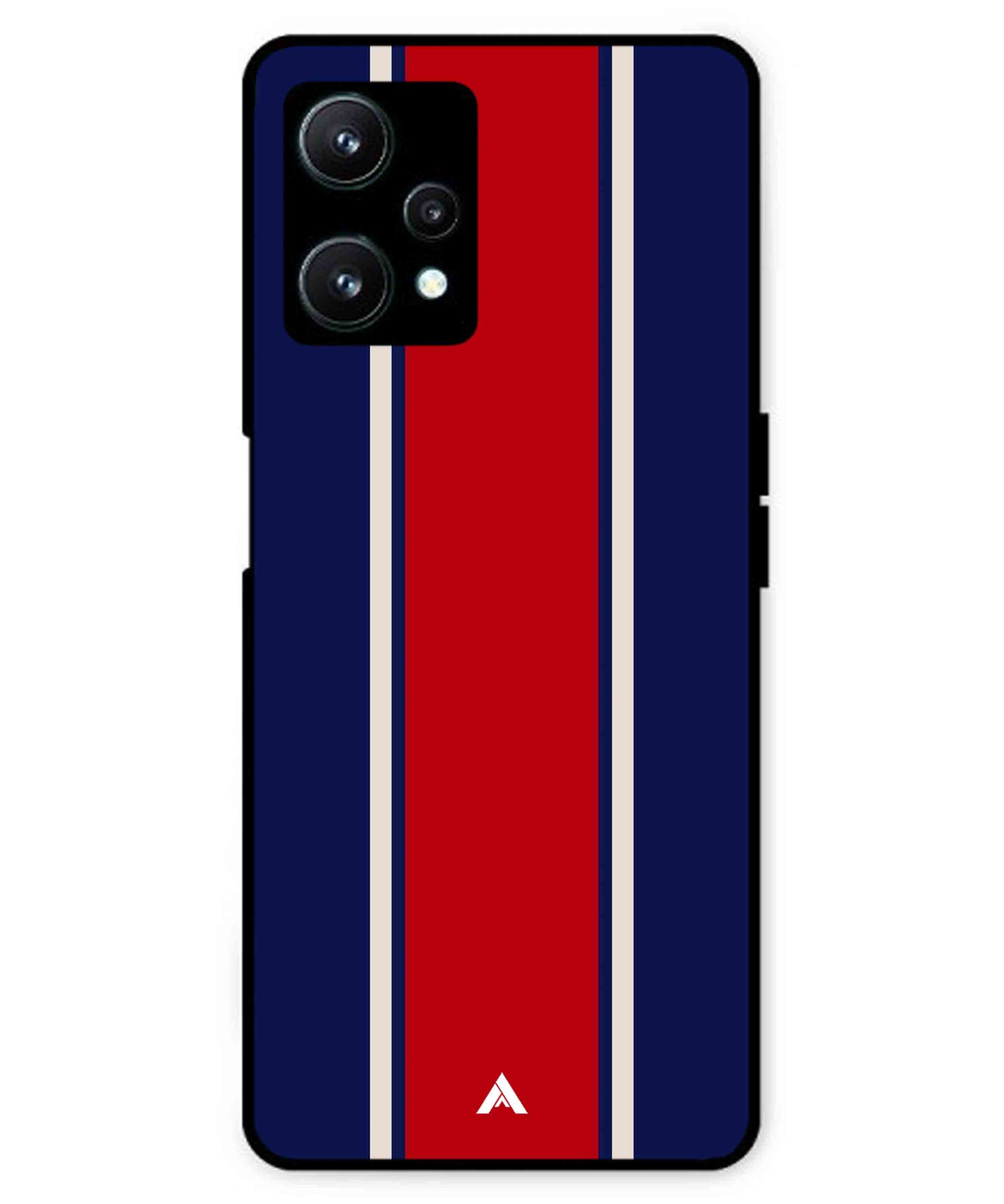 Stripe Pattern 15 Metal Back Cover Phone Case for Realme 9 SE