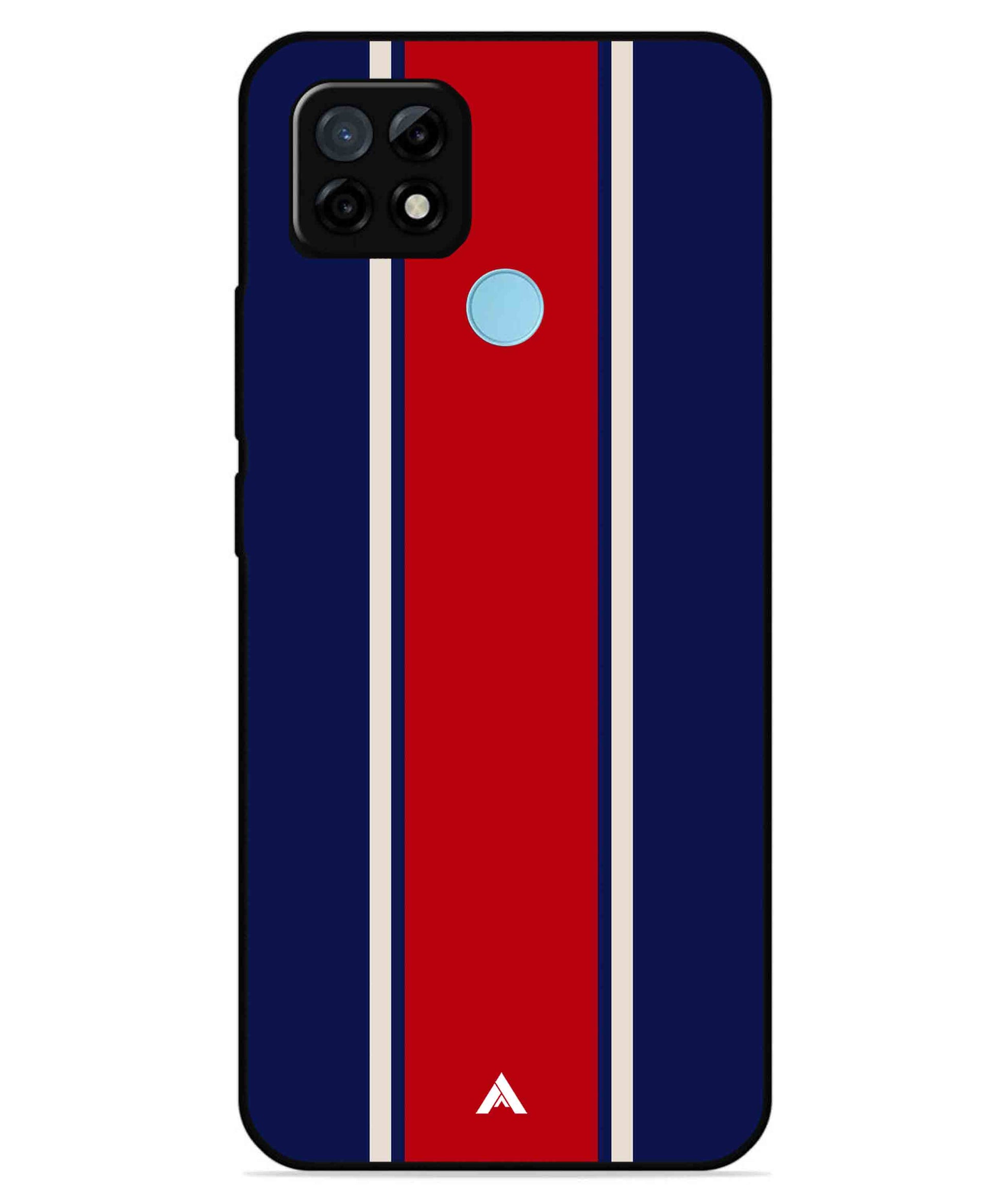 Stripe Pattern 15 Metal Back Cover Phone Case for Realme C25Y
