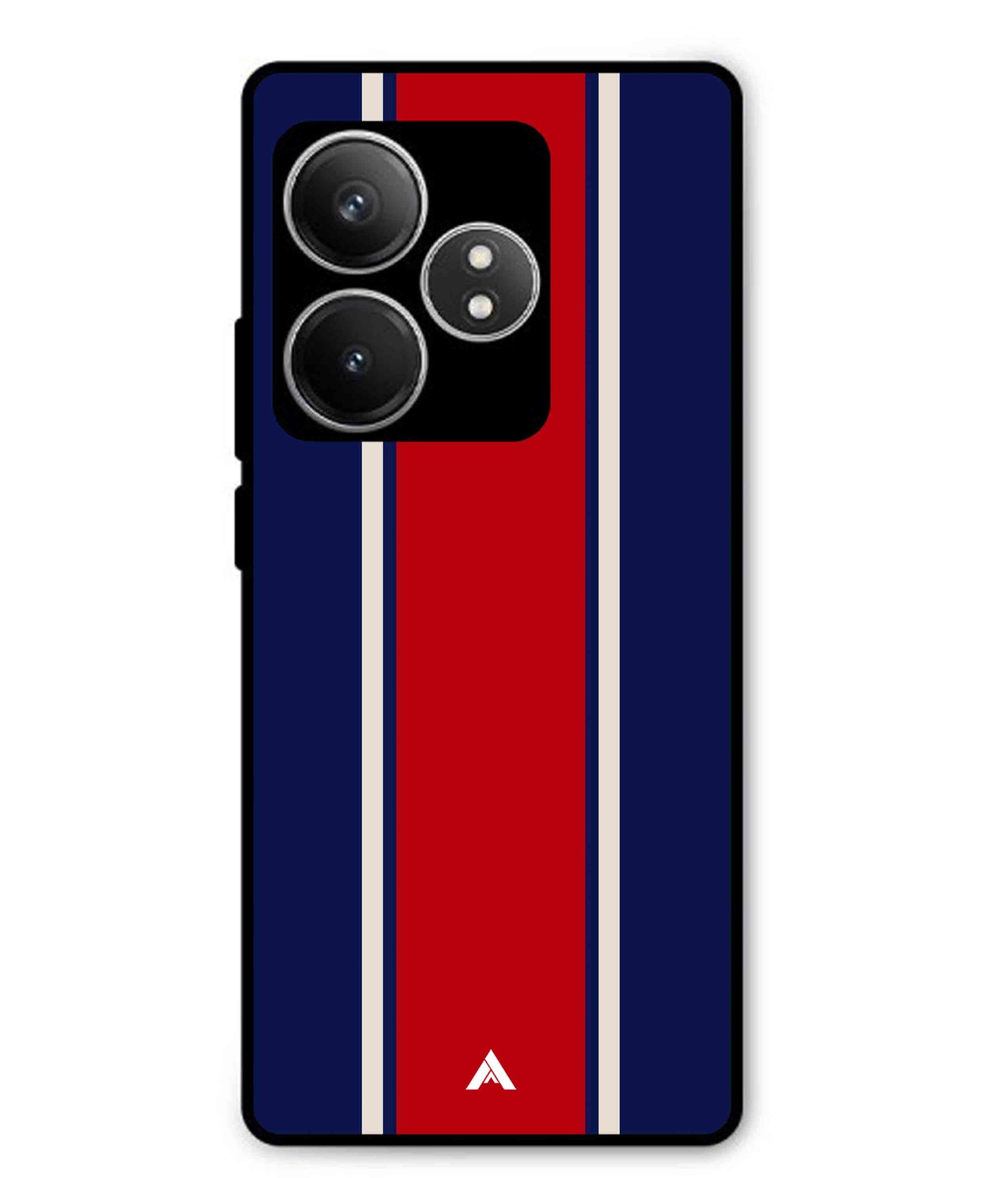 Stripe Pattern 15 Metal Back Cover Phone Case for Realme GT 6T