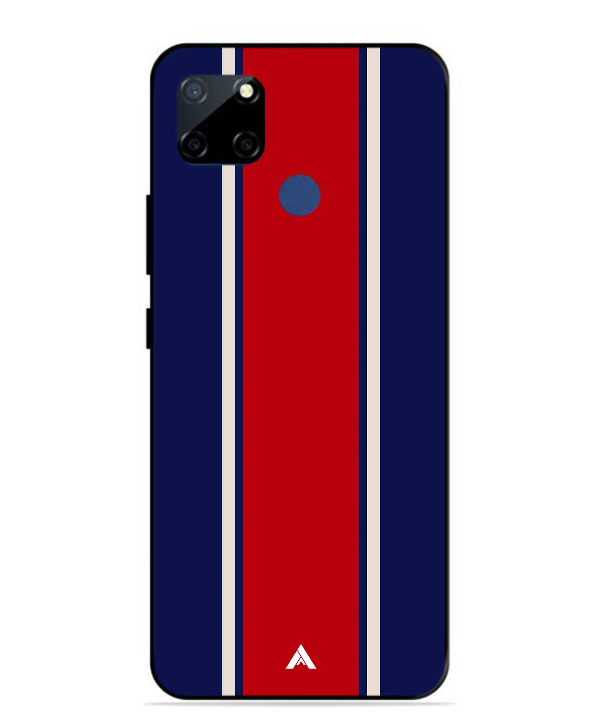 Stripe Pattern 15 Metal Back Cover Phone Case for Realme Narzo 20