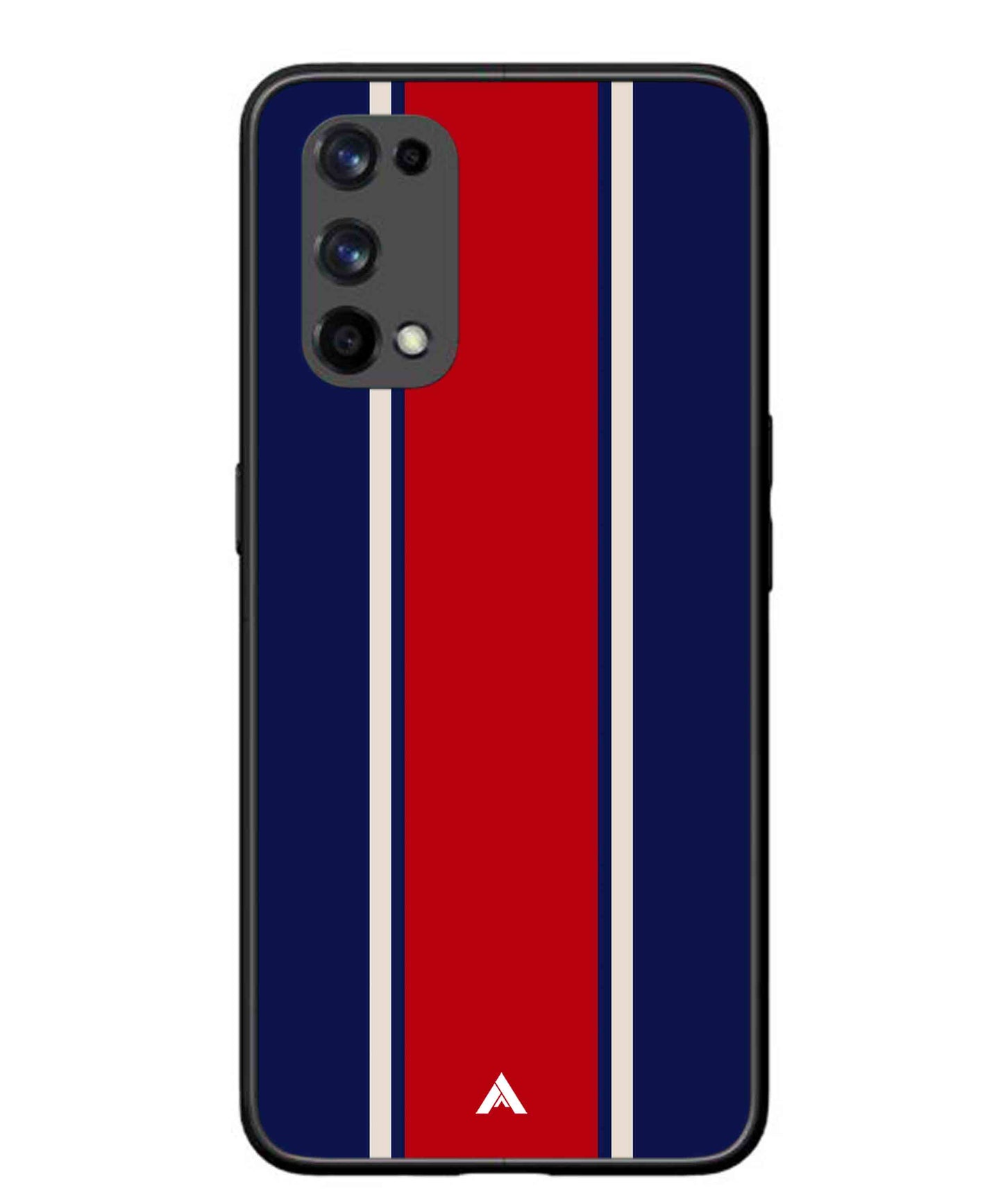 Stripe Pattern 15 Metal Back Cover Phone Case for Realme X7 Pro