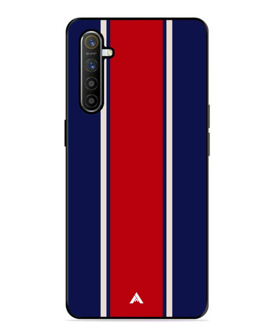 Stripe Pattern 15 Metal Back Cover Phone Case for Realme XT