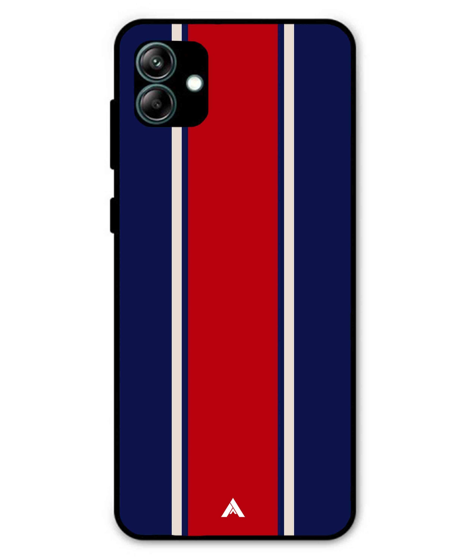 Stripe Pattern 15 Metal Back Cover Phone Case for Samsung Galaxy A04