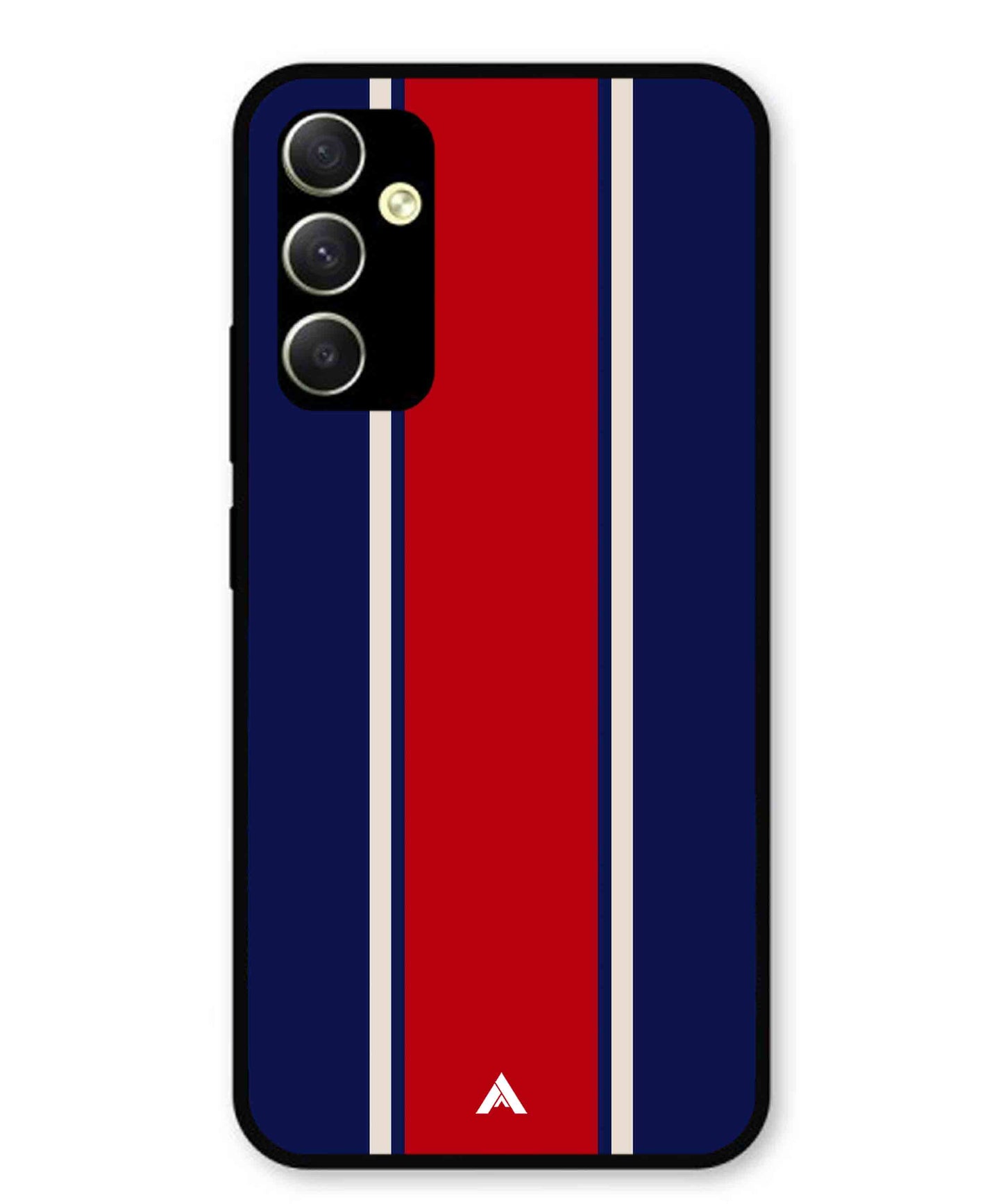 Stripe Pattern 15 Metal Back Cover Phone Case for Samsung Galaxy A34 5G