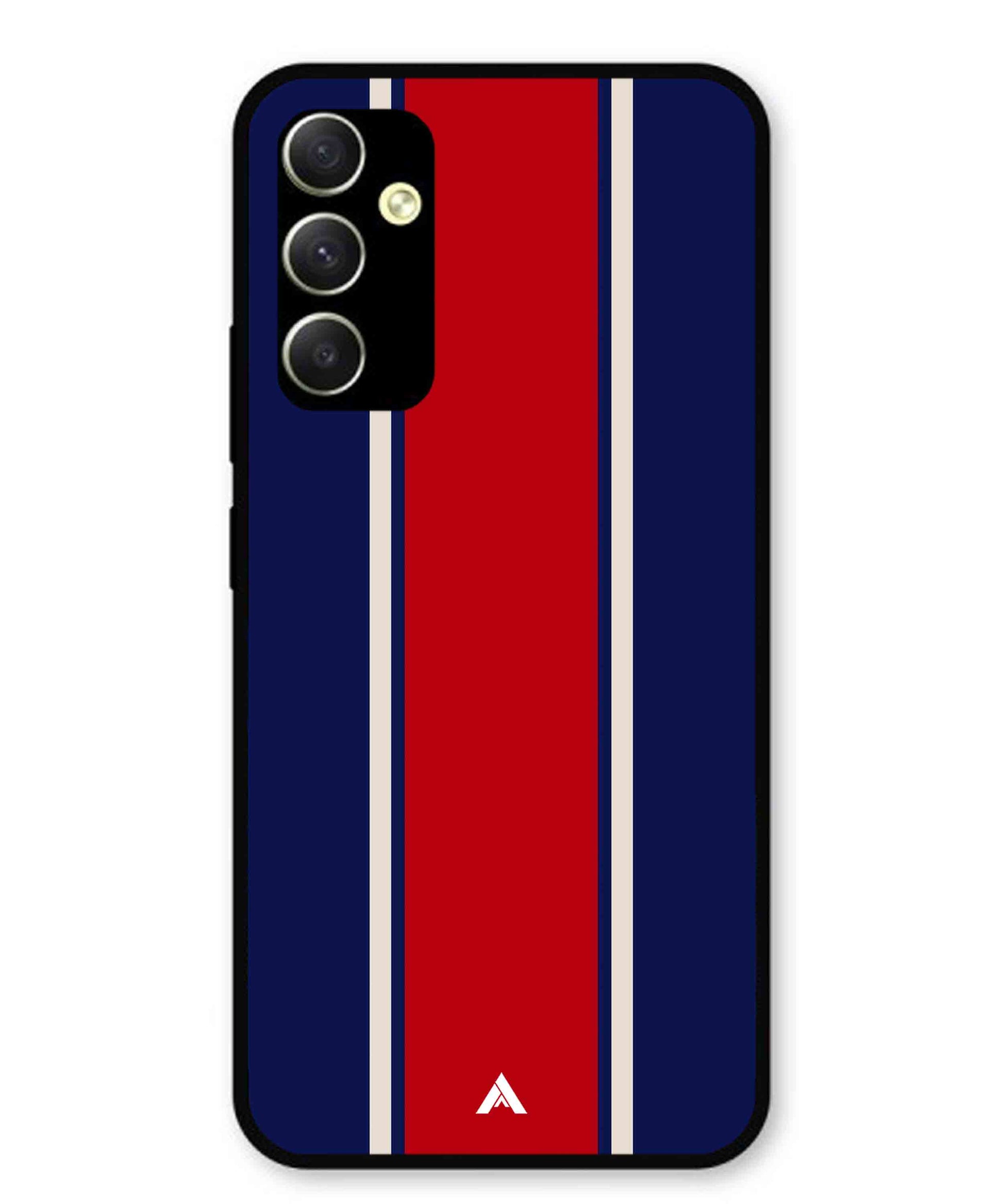 Stripe Pattern 15 Metal Back Cover Phone Case for Samsung Galaxy A34 5G