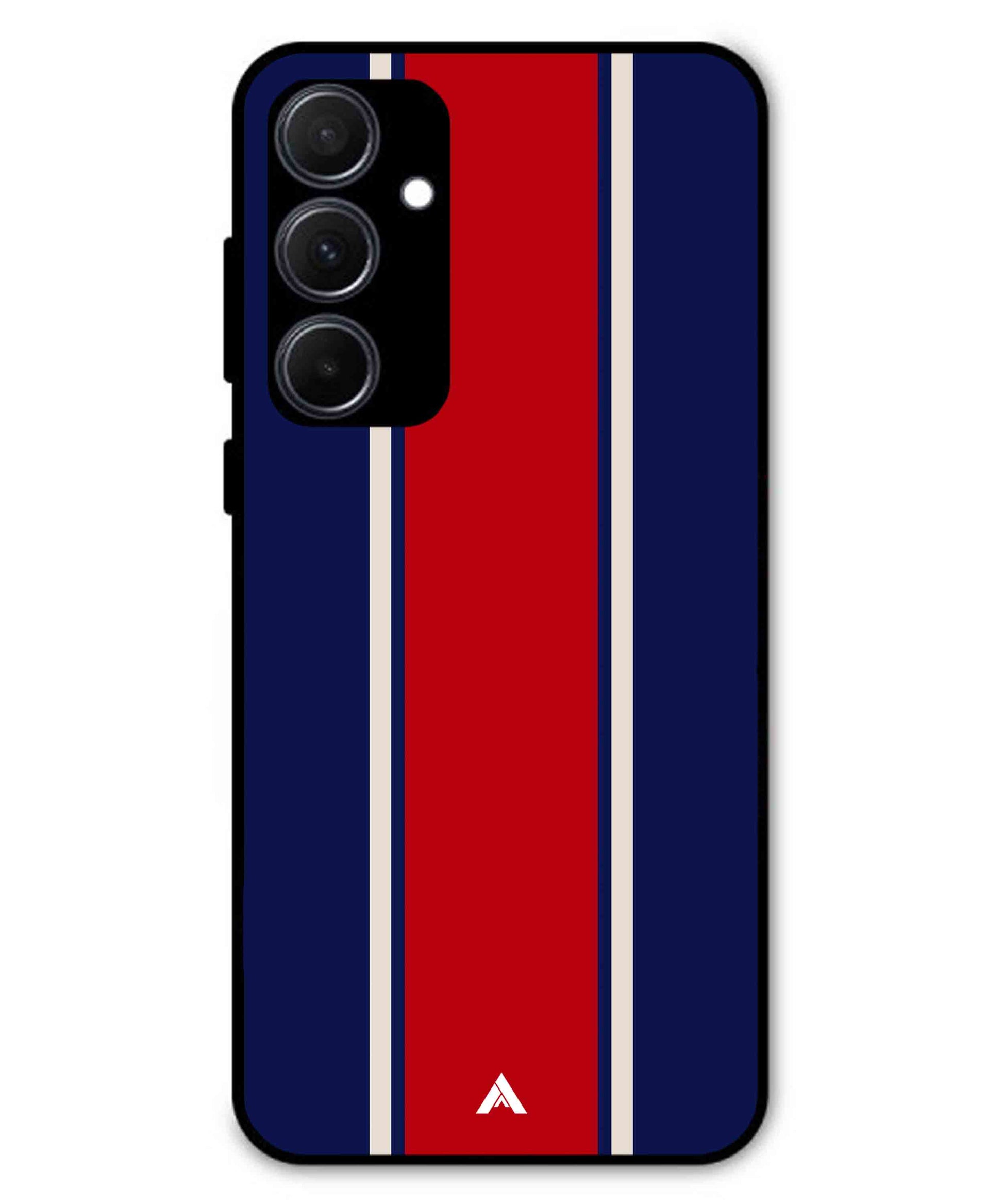 Stripe Pattern 15 Metal Back Cover Phone Case for Samsung Galaxy A35