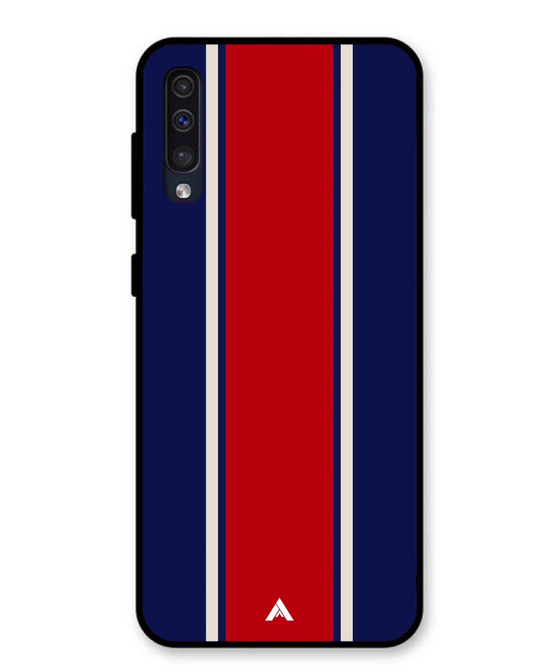 Stripe Pattern 15 Metal Back Cover Phone Case for Samsung Galaxy A50