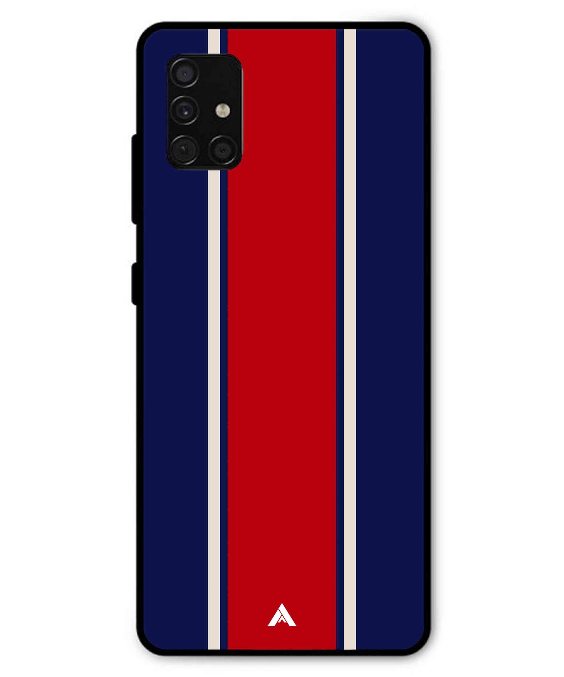 Stripe Pattern 15 Metal Back Cover Phone Case for Samsung Galaxy A51