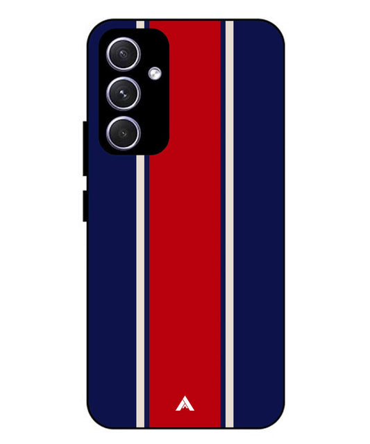 Stripe Pattern 15 Metal Back Cover Phone Case for Samsung Galaxy A55