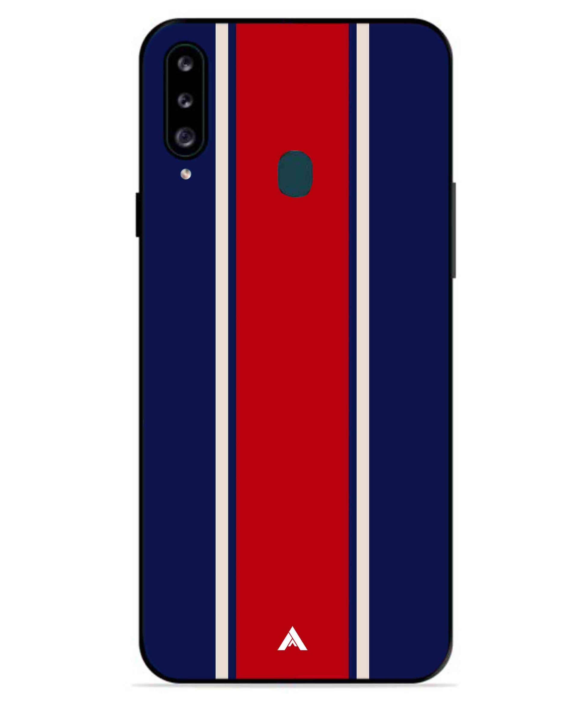 Stripe Pattern 15 Metal Back Cover Phone Case for Samsung Galaxy A70