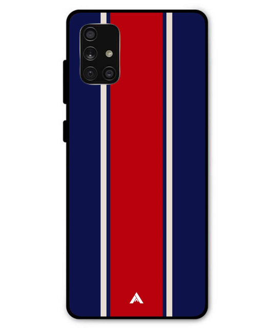 Stripe Pattern 15 Metal Back Cover Phone Case for Samsung Galaxy A71