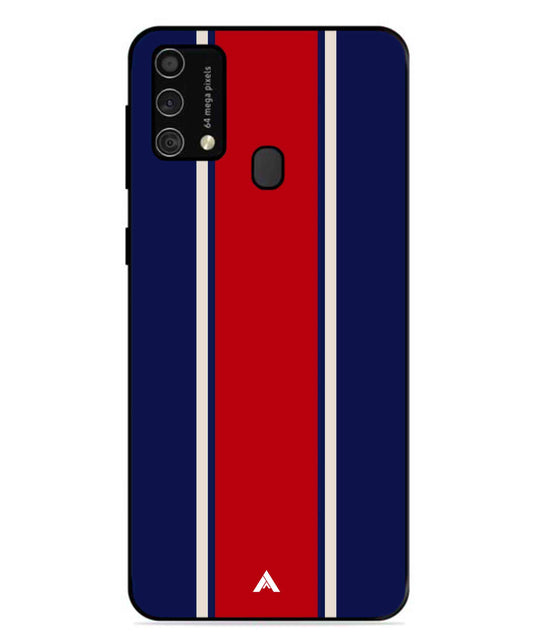 Stripe Pattern 15 Metal Back Cover Phone Case for Samsung Galaxy F41