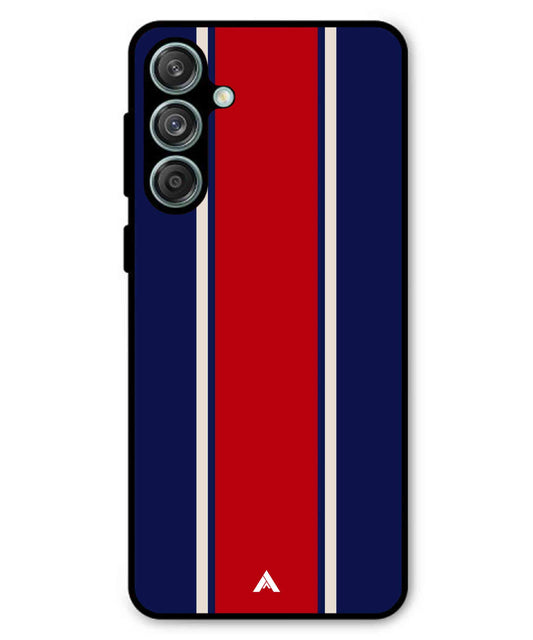 Stripe Pattern 15 Metal Back Cover Phone Case for Samsung Galaxy F55
