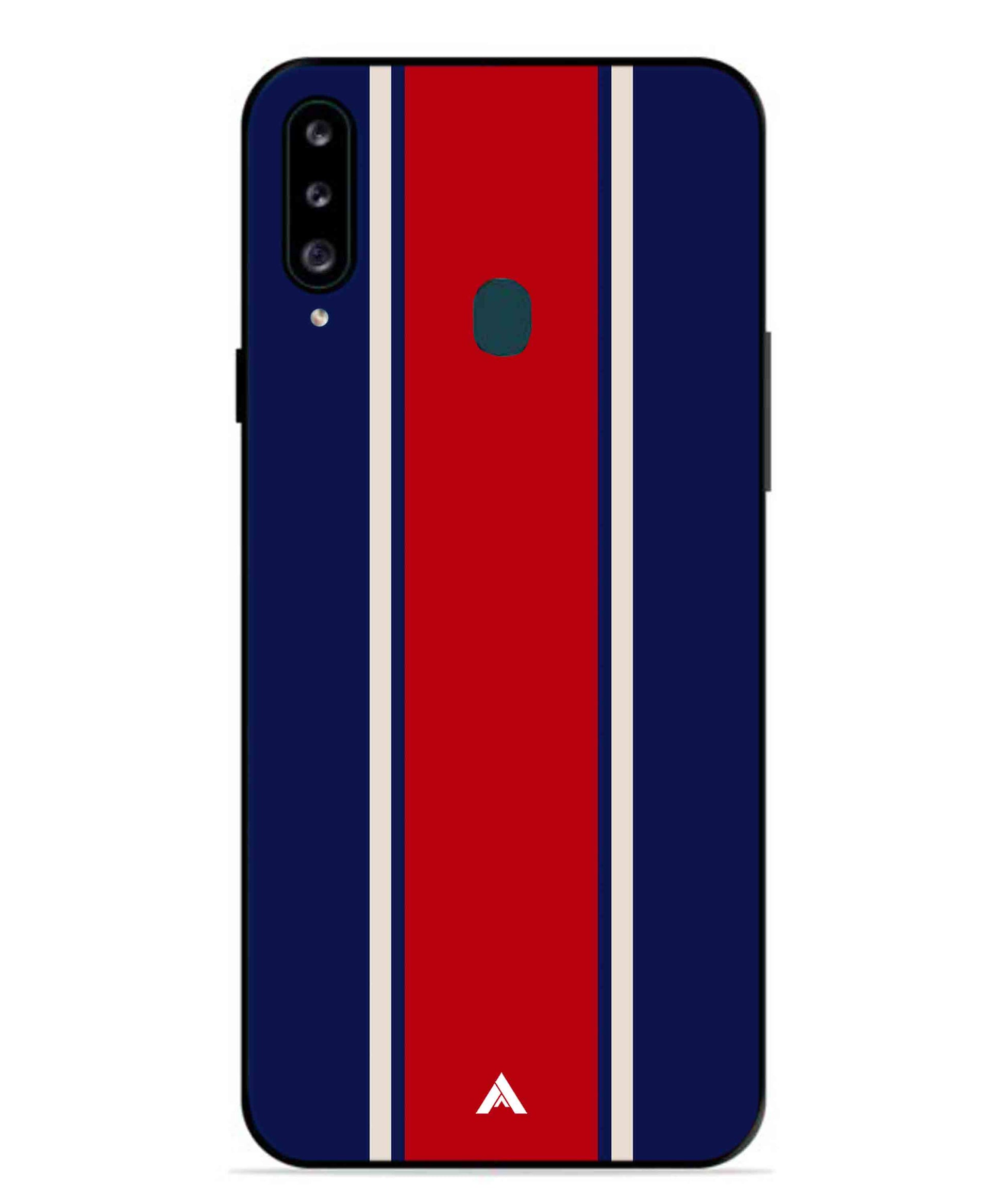 Stripe Pattern 15 Metal Back Cover Phone Case for Samsung Galaxy M30