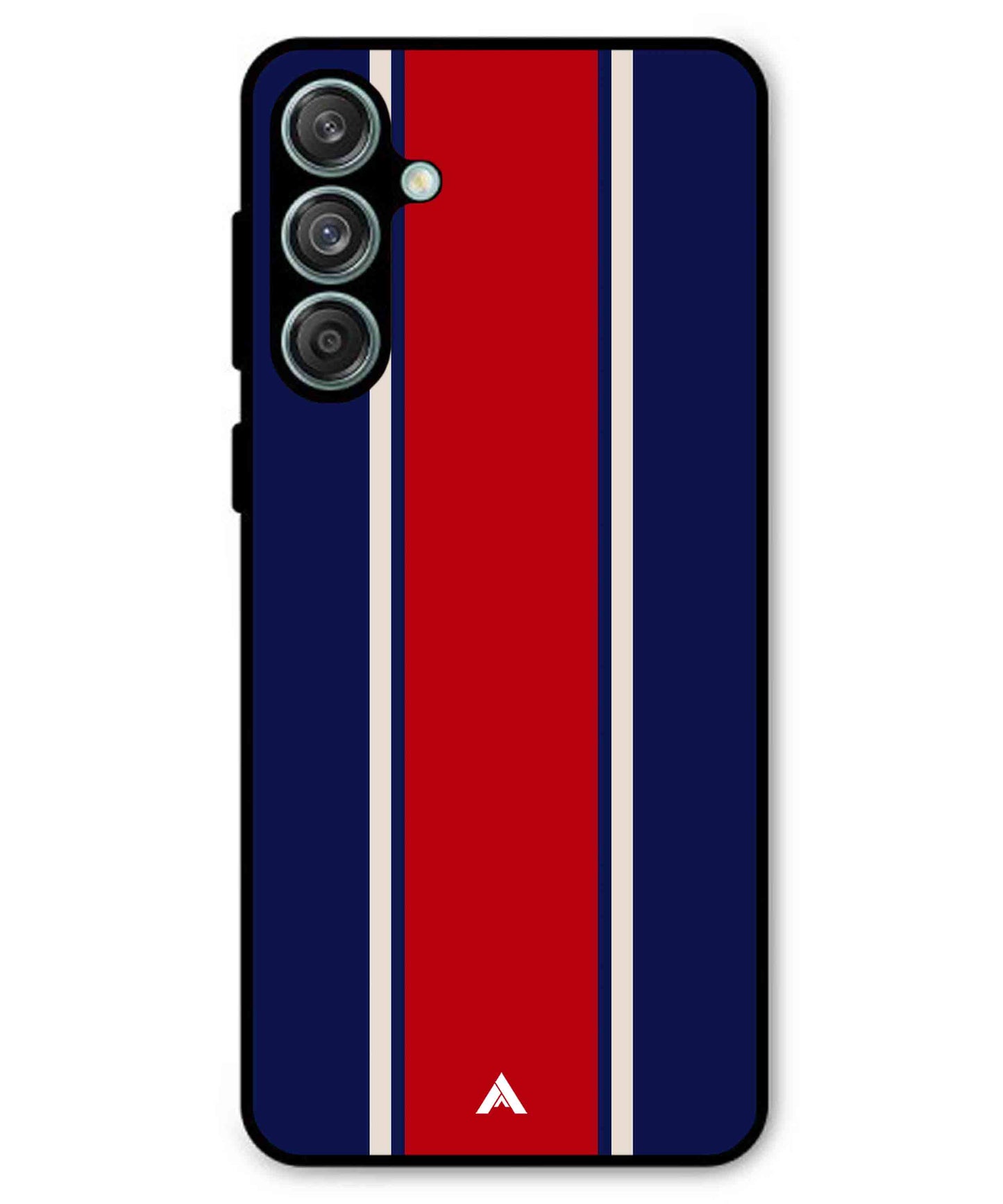 Stripe Pattern 15 Metal Back Cover Phone Case for Samsung Galaxy M55