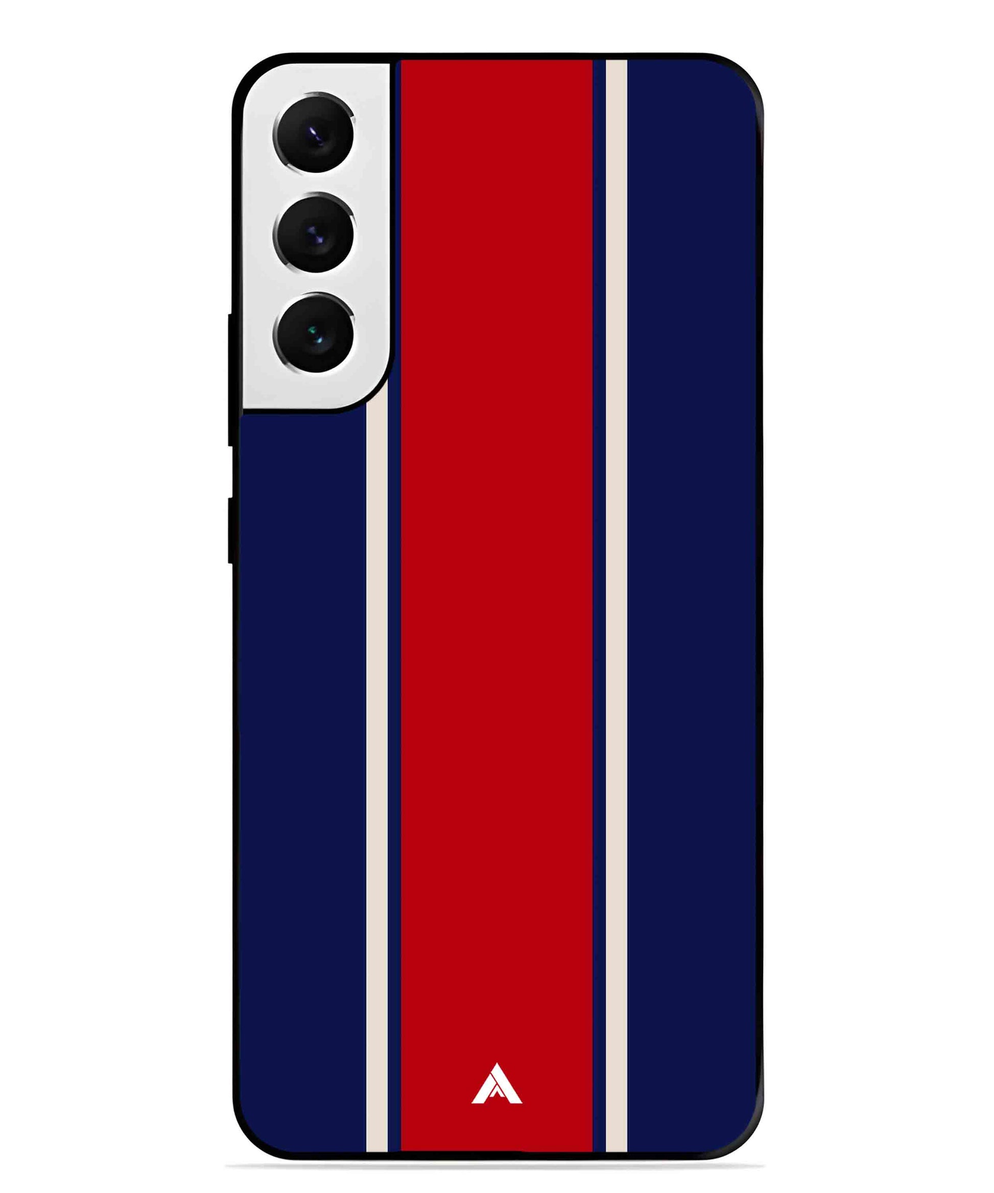 Stripe Pattern 15 Metal Back Cover Phone Case for Samsung Galaxy S22