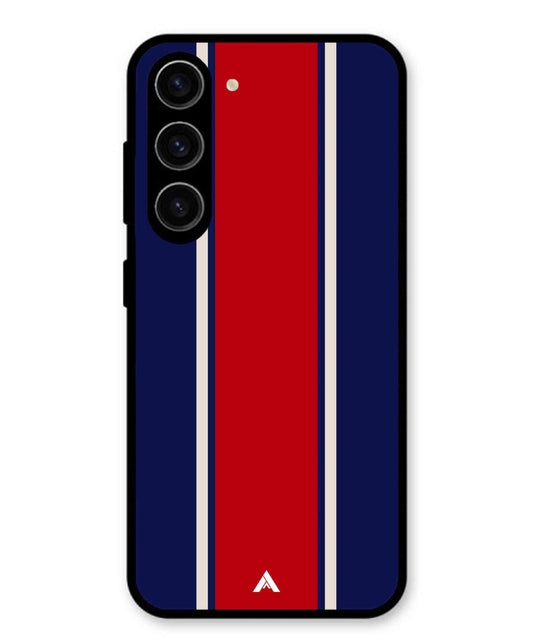 Stripe Pattern 15 Metal Back Cover Phone Case for Samsung Galaxy S23