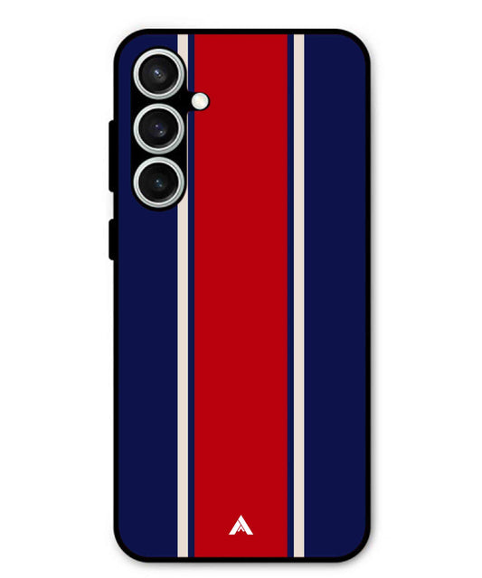Stripe Pattern 15 Metal Back Cover Phone Case for Samsung Galaxy S23 Fe