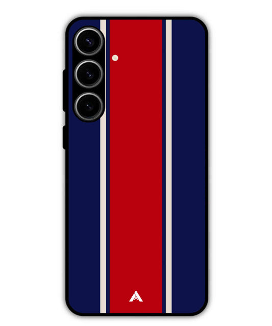 Stripe Pattern 15 Metal Back Cover Phone Case for Samsung Galaxy S23 Plus