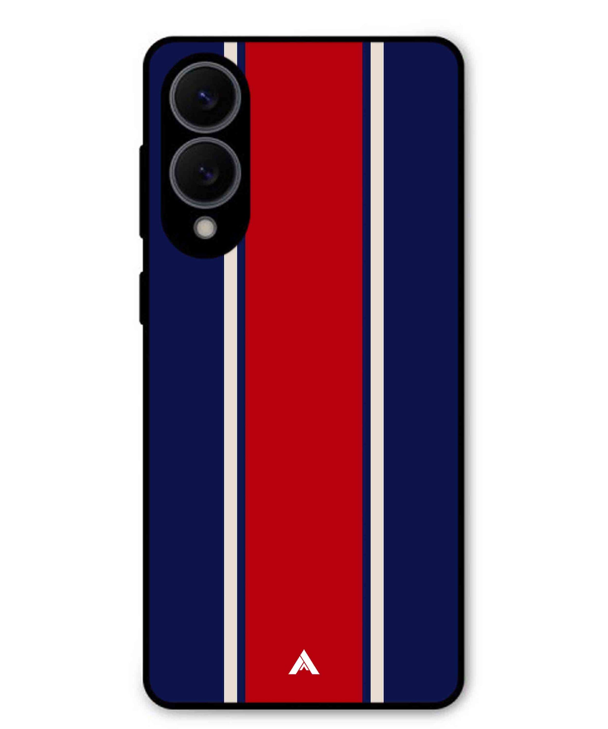 Stripe Pattern 15 Metal Back Cover Phone Case for Samsung Galaxy S25 Edge