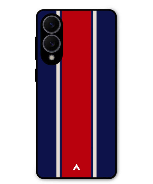 Stripe Pattern 15 Metal Back Cover Phone Case for Samsung Galaxy S25 Edge