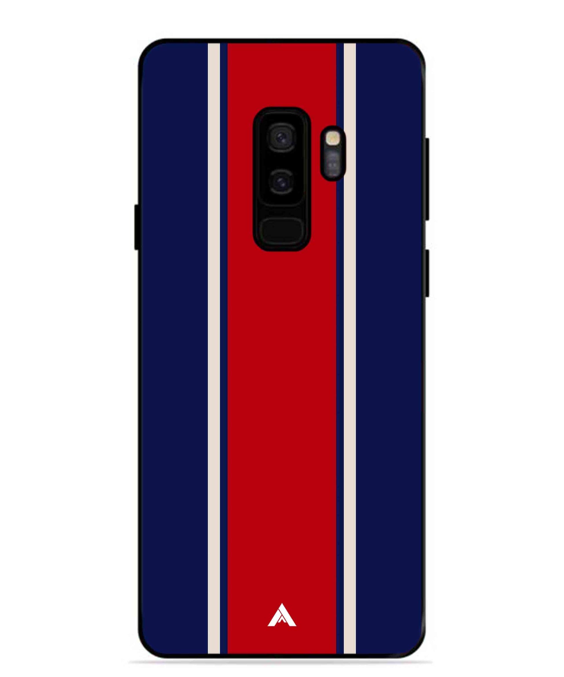 Stripe Pattern 15 Metal Back Cover Phone Case for Samsung Galaxy S9 Plus