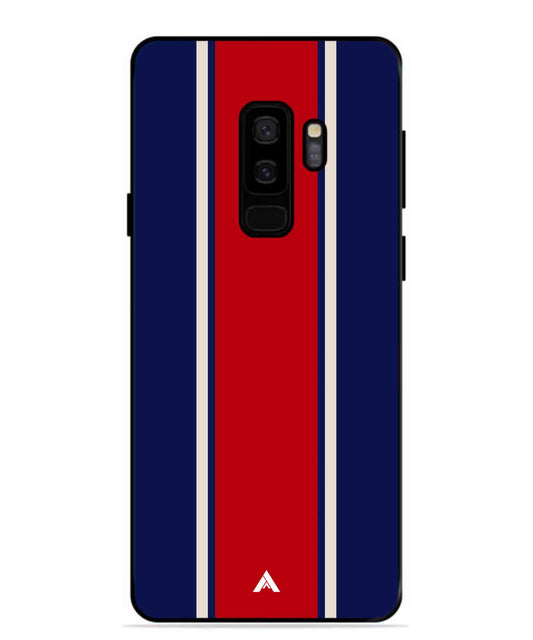 Stripe Pattern 15 Metal Back Cover Phone Case for Samsung Galaxy S9 Plus
