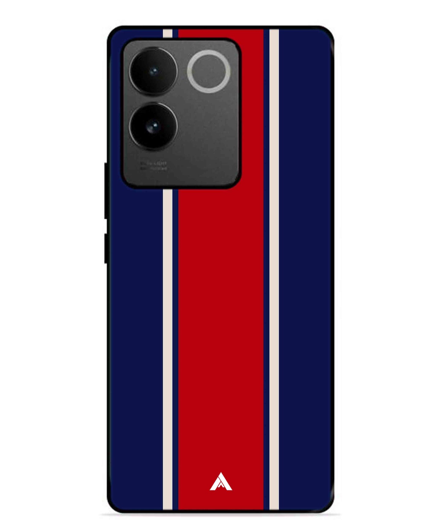 Stripe Pattern 15 Metal Back Cover Phone Case for Vivo T2 Pro