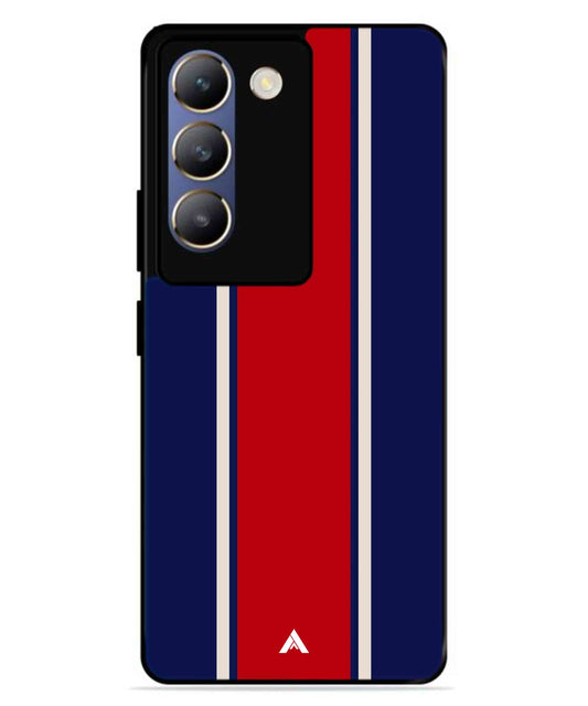 Stripe Pattern 15 Metal Back Cover Phone Case for Vivo T3