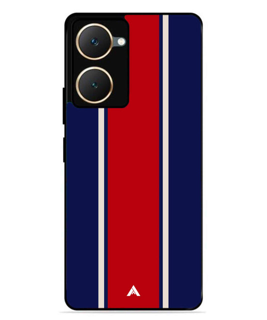 Stripe Pattern 15 Metal Back Cover Phone Case for Vivo Y18e