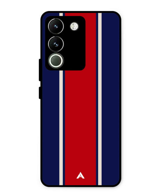 Stripe Pattern 15 Metal Back Cover Phone Case for Vivo Y200