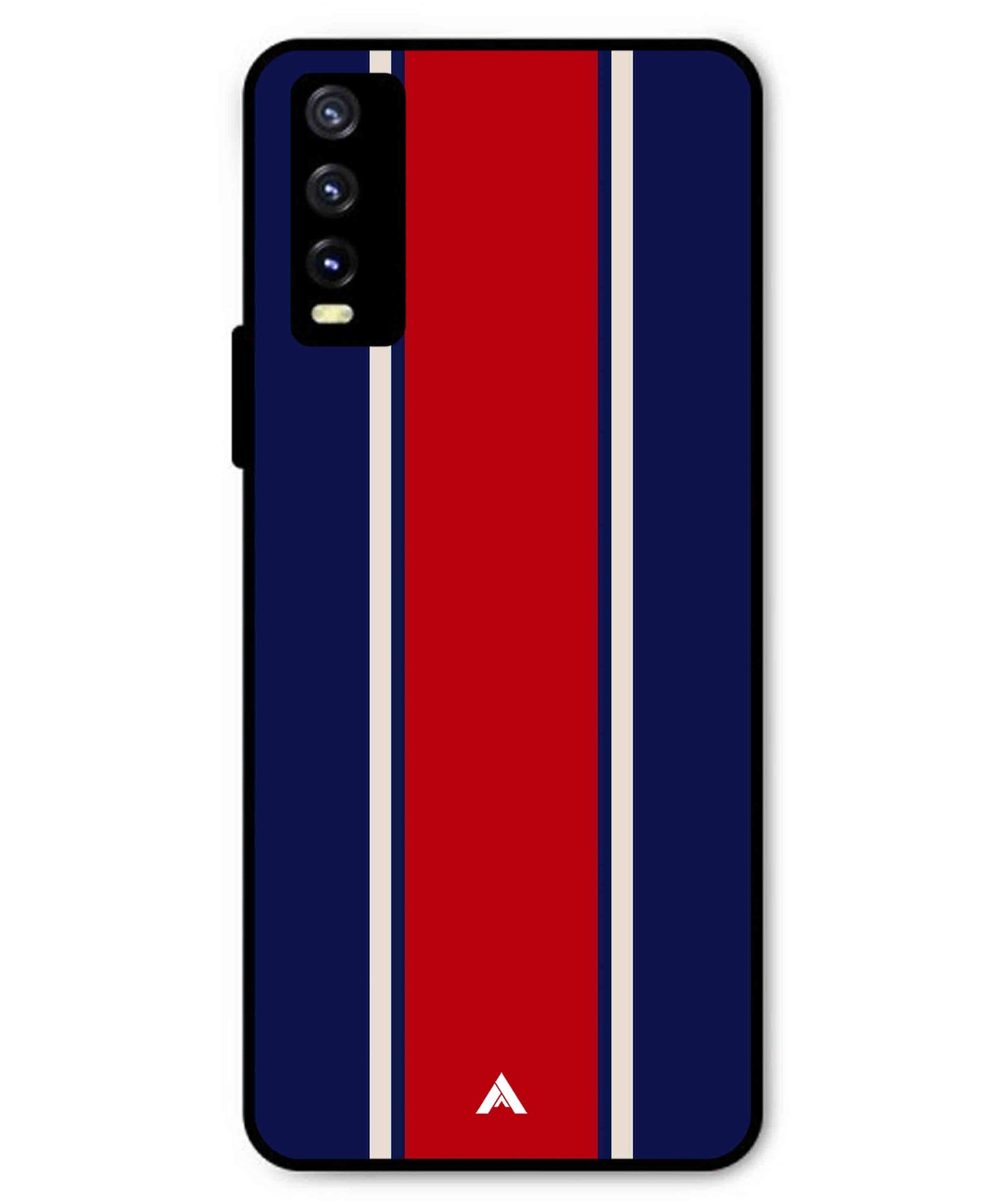 Stripe Pattern 15 Metal Back Cover Phone Case for Vivo Y20a
