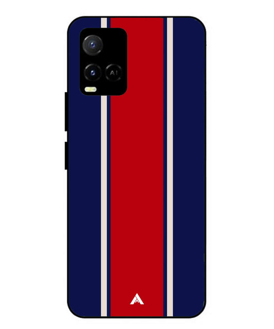 Stripe Pattern 15 Metal Back Cover Phone Case for Vivo Y21