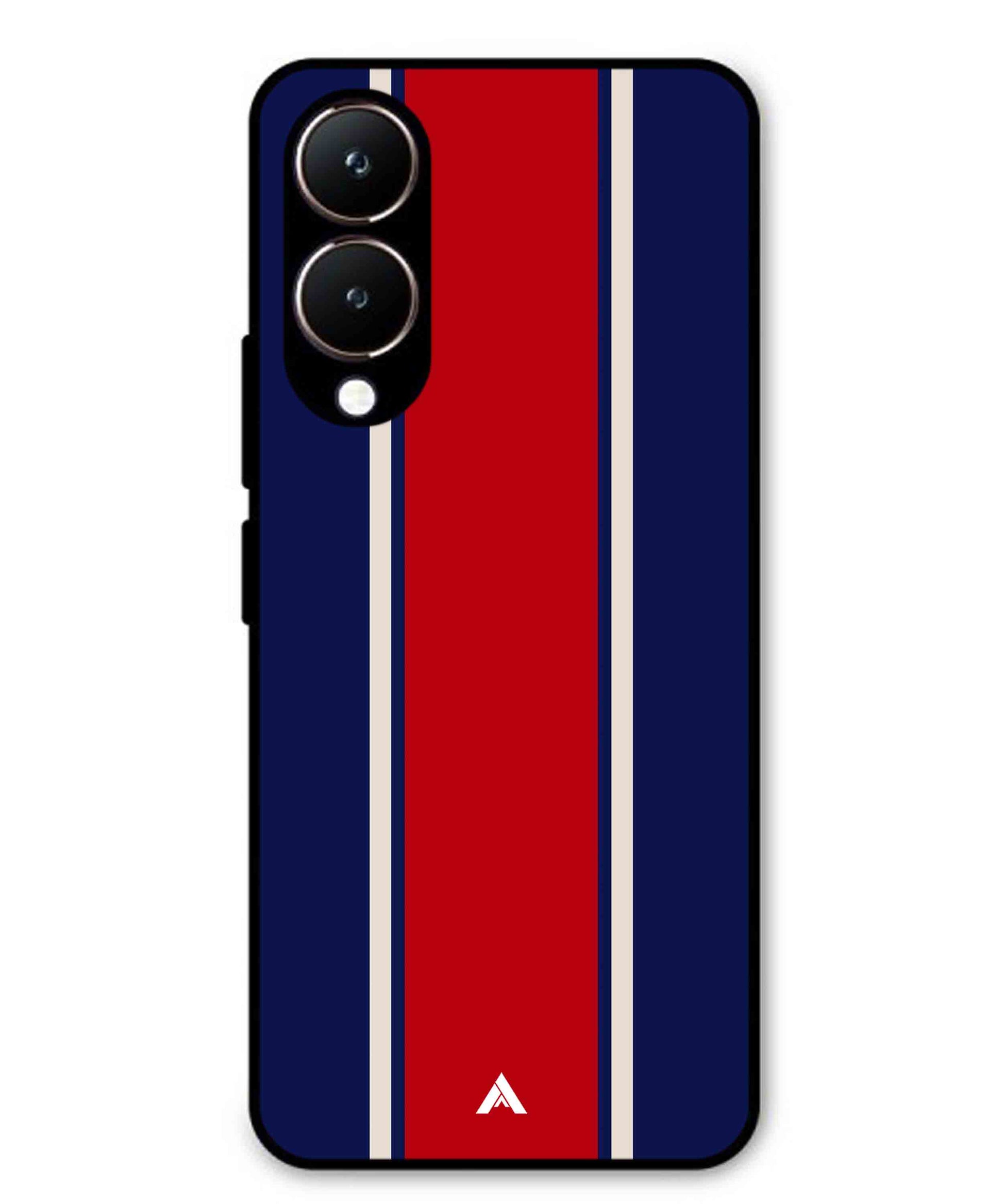 Stripe Pattern 15 Metal Back Cover Phone Case for Vivo Y28
