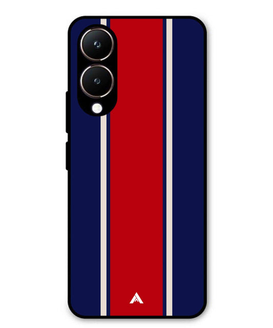 Stripe Pattern 15 Metal Back Cover Phone Case for Vivo Y28