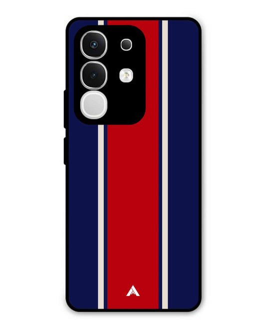 Stripe Pattern 15 Metal Back Cover Phone Case for Vivo Y29 4G