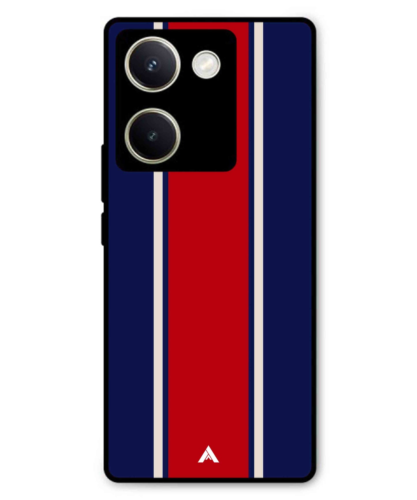Stripe Pattern 15 Metal Back Cover Phone Case for Vivo Y300 Plus