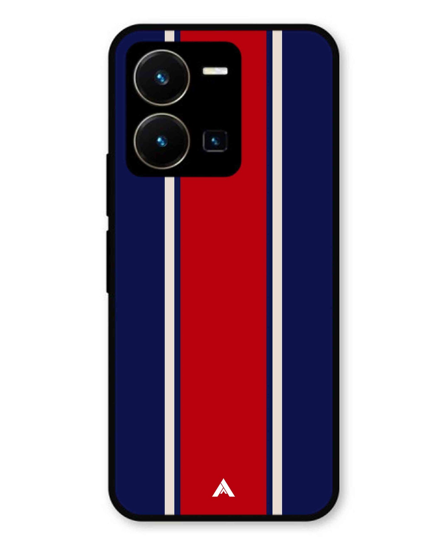 Stripe Pattern 15 Metal Back Cover Phone Case for Vivo Y35